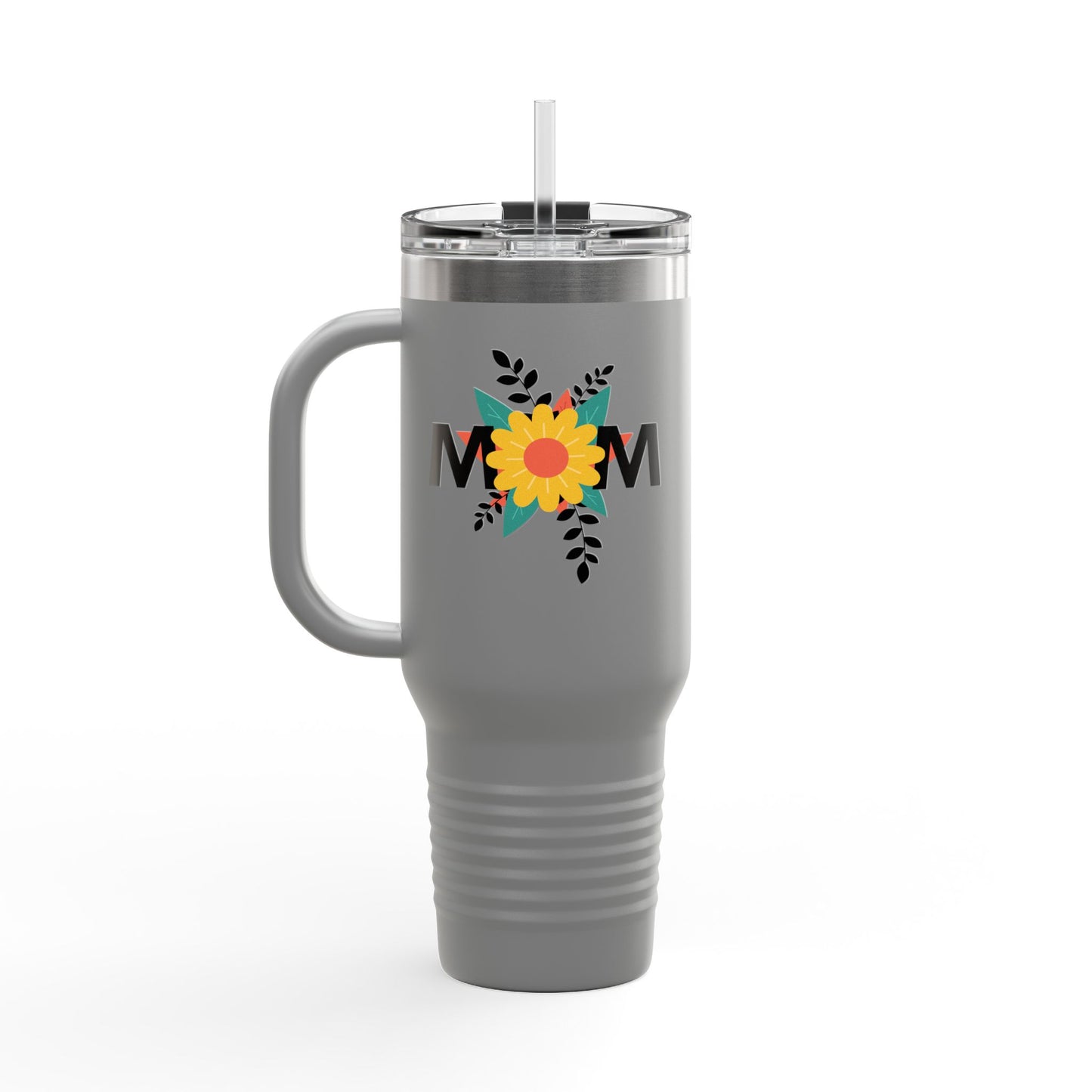 Mom Flower Insulated Travel Mug - 40oz