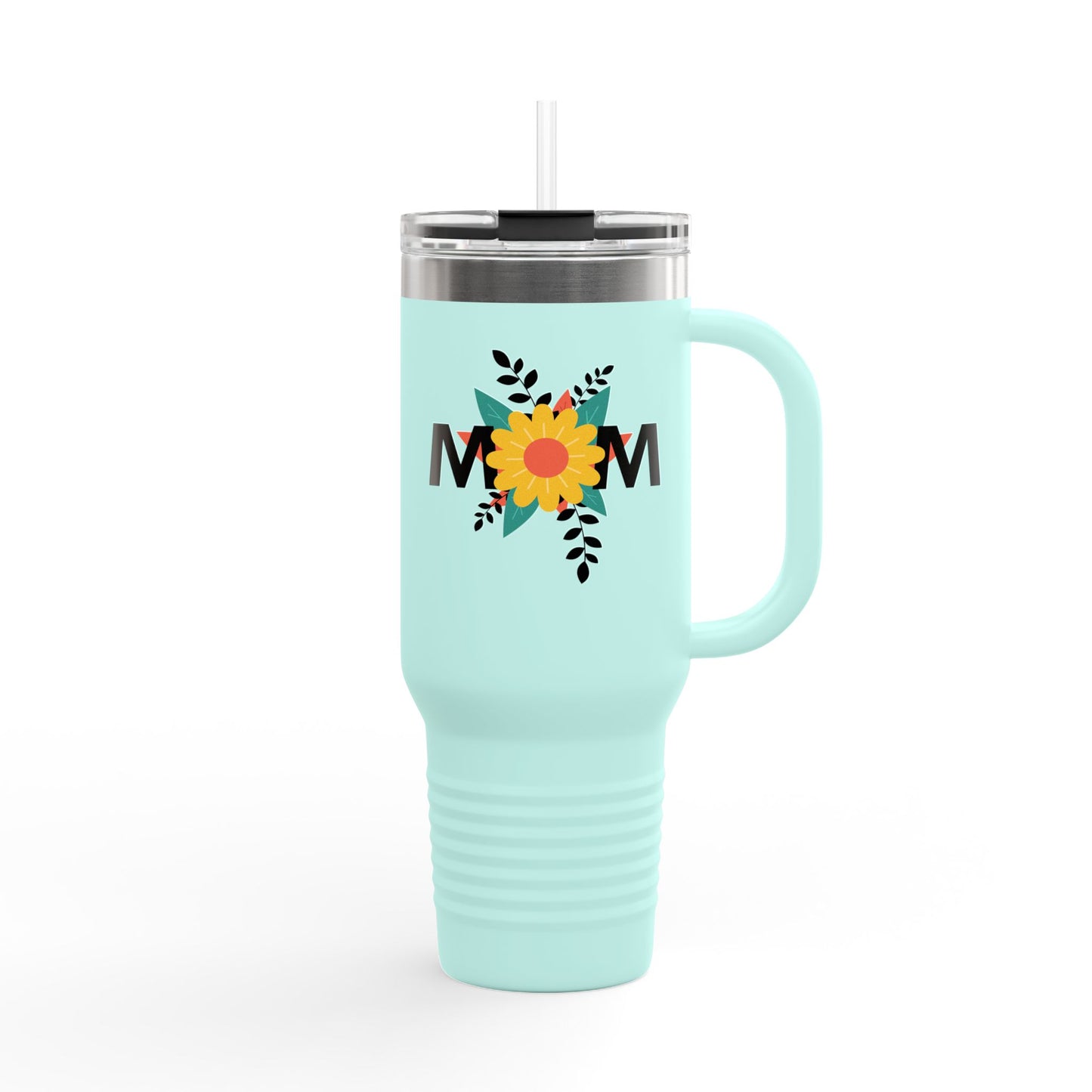 Mom Flower Insulated Travel Mug - 40oz