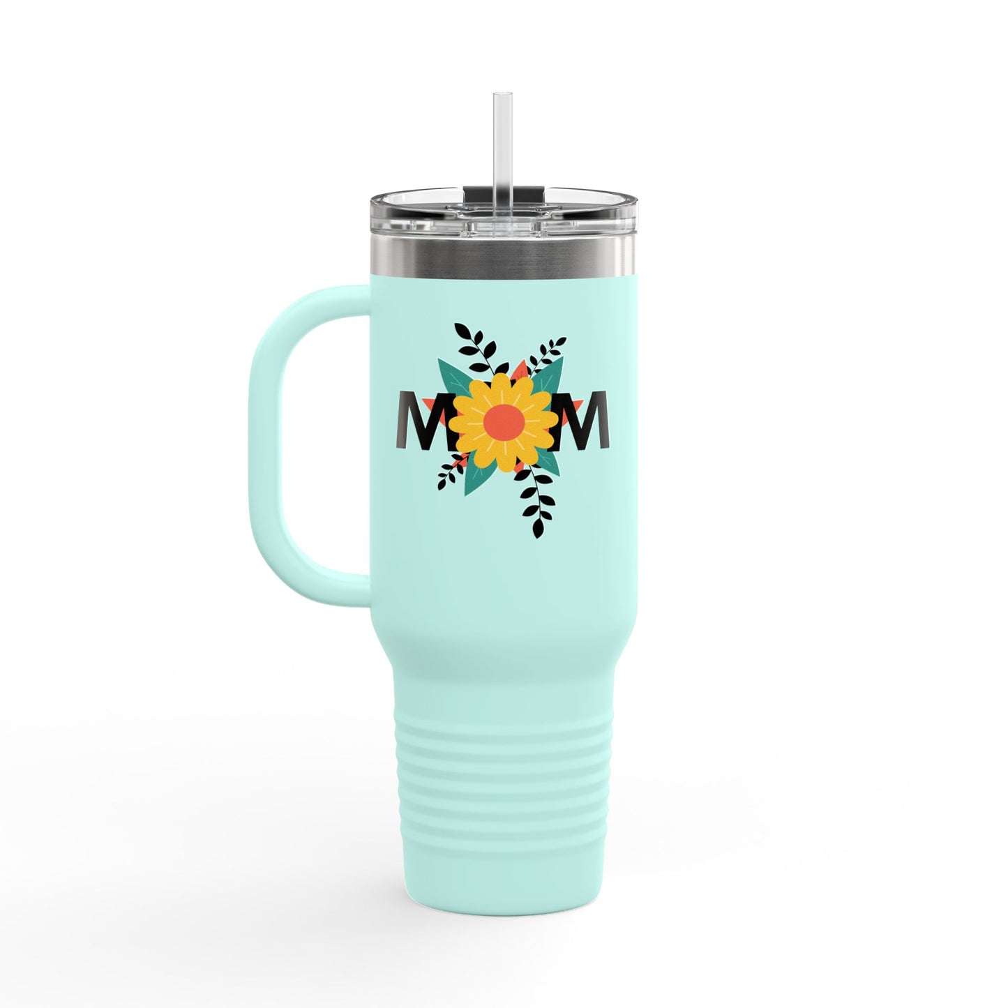Mom Flower Insulated Travel Mug - 40oz