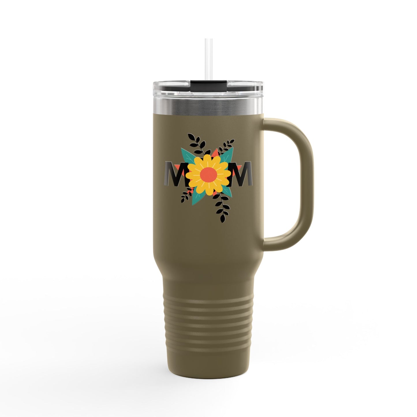 Mom Flower Insulated Travel Mug - 40oz
