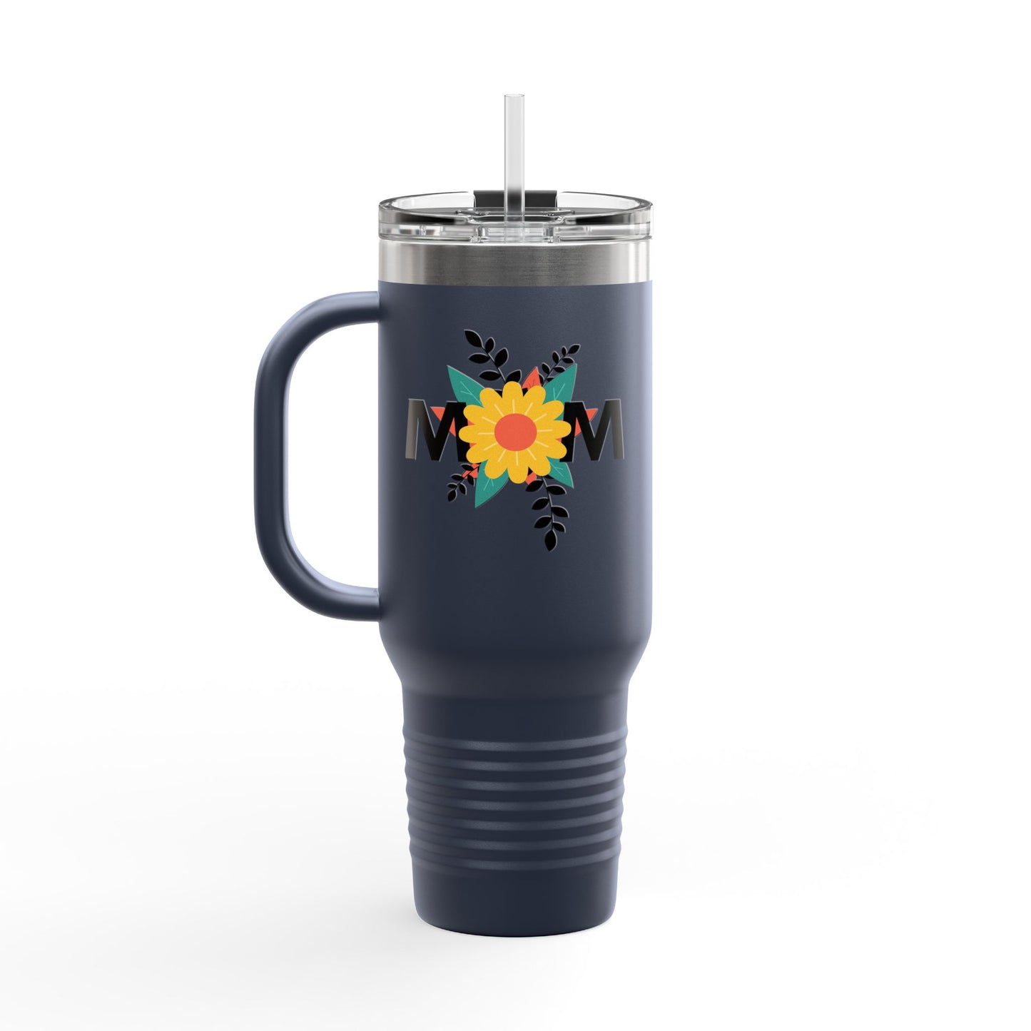 Mom Flower Insulated Travel Mug - 40oz