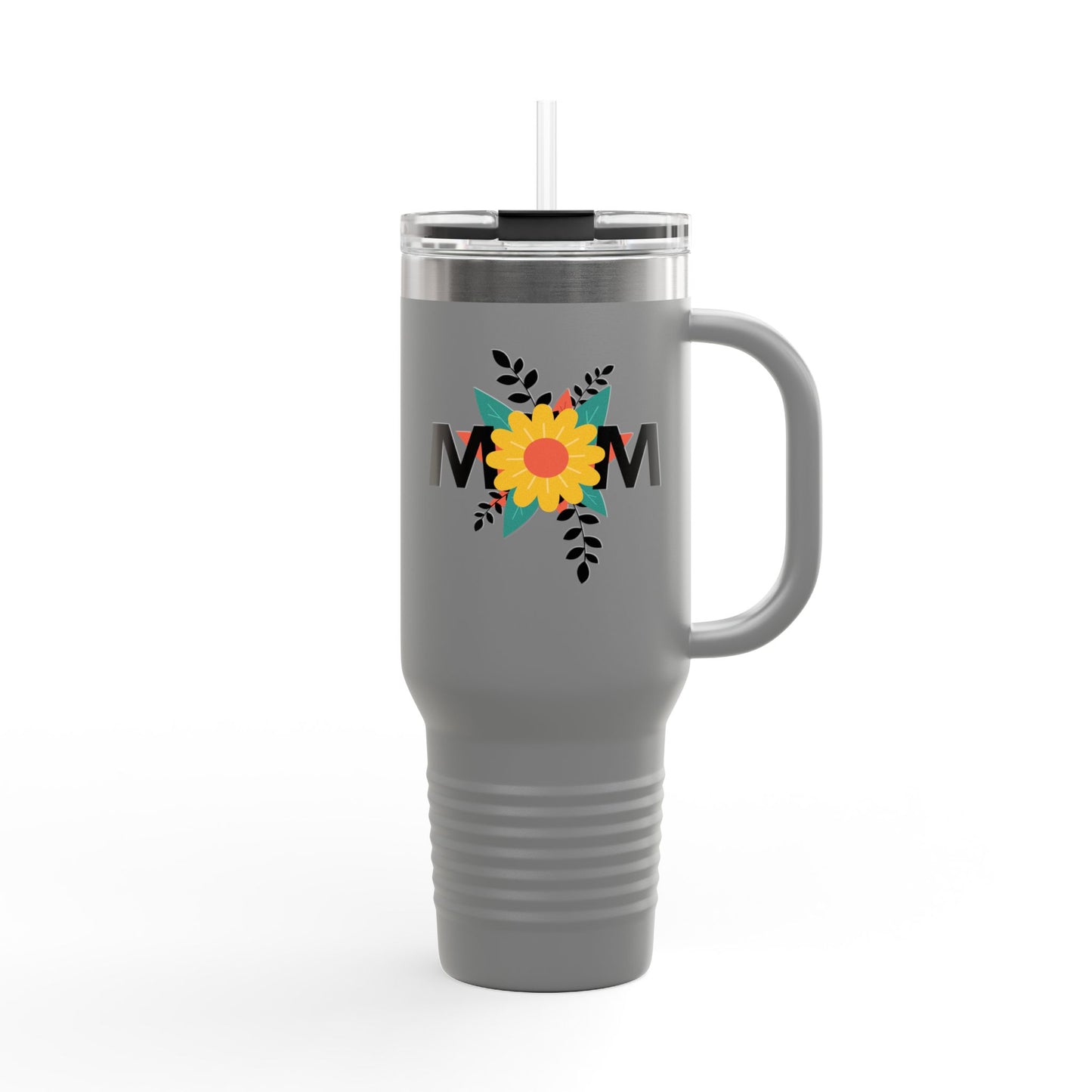 Mom Flower Insulated Travel Mug - 40oz
