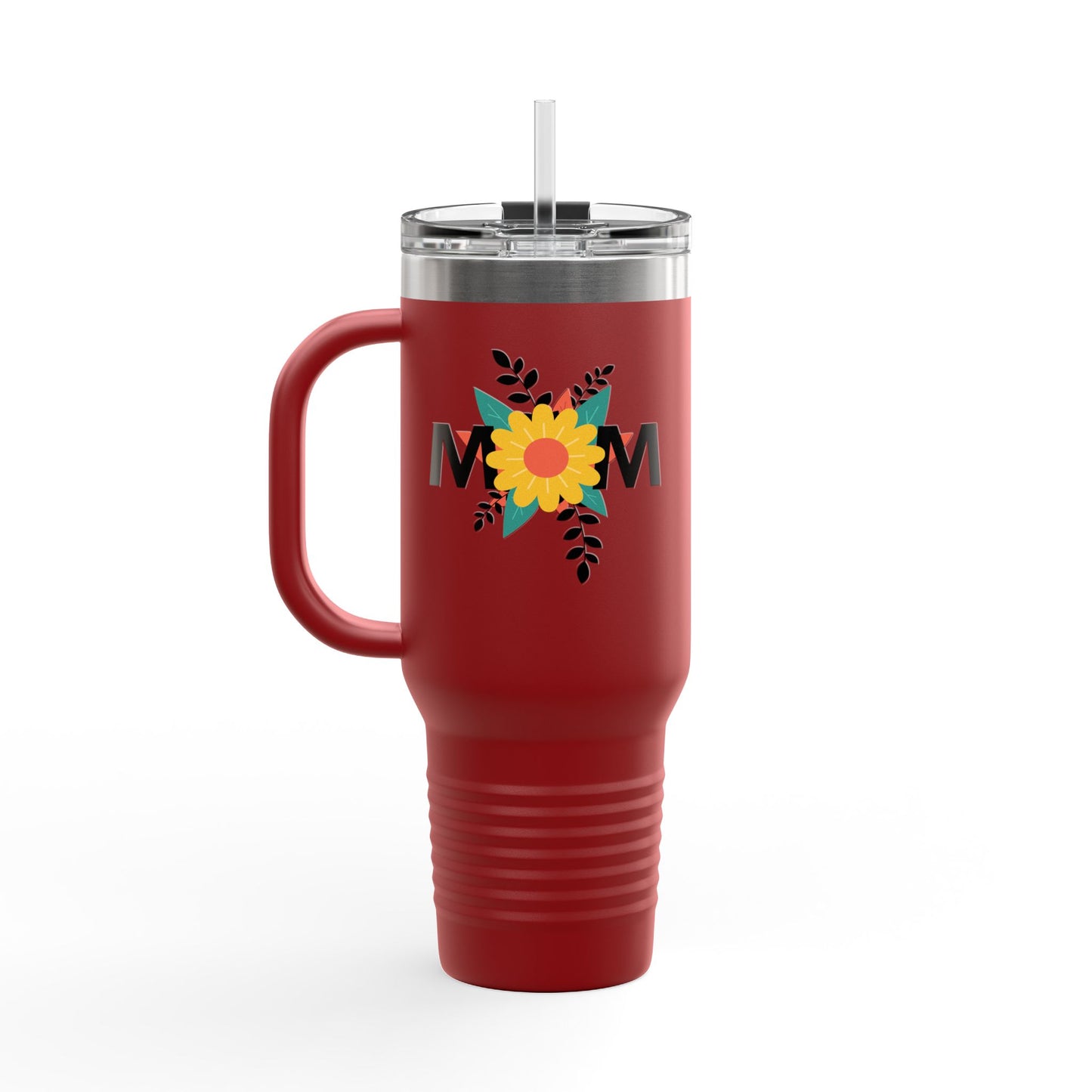Mom Flower Insulated Travel Mug - 40oz