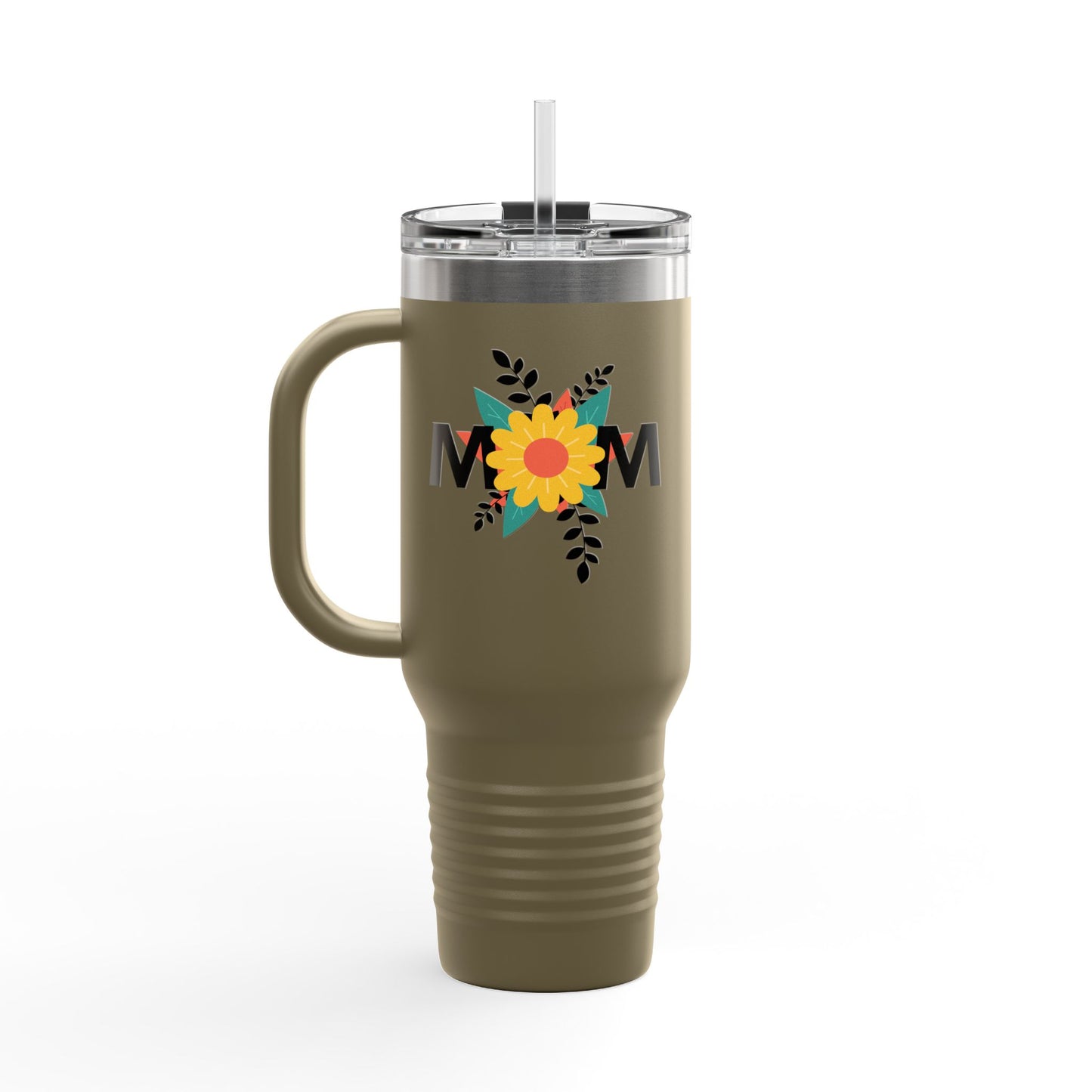 Mom Flower Insulated Travel Mug - 40oz