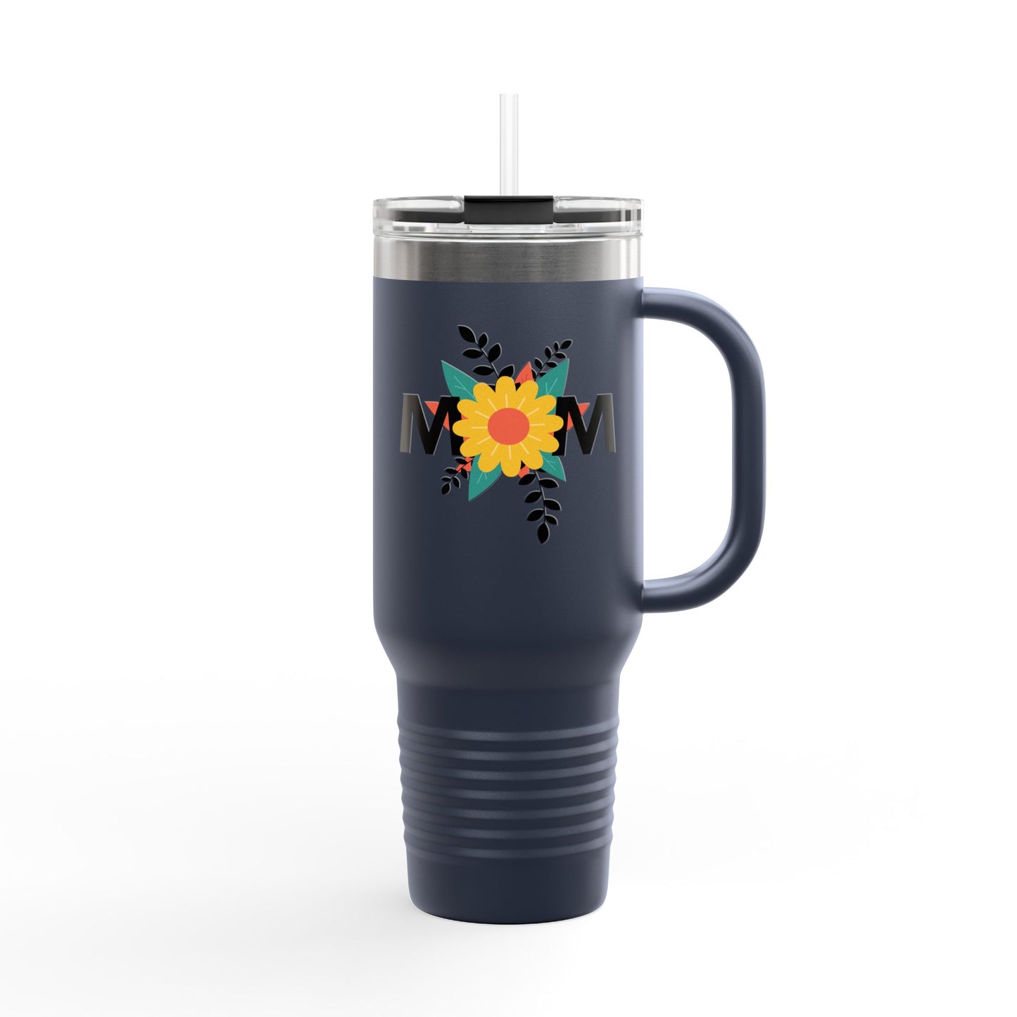 Mom Flower Insulated Travel Mug - 40oz