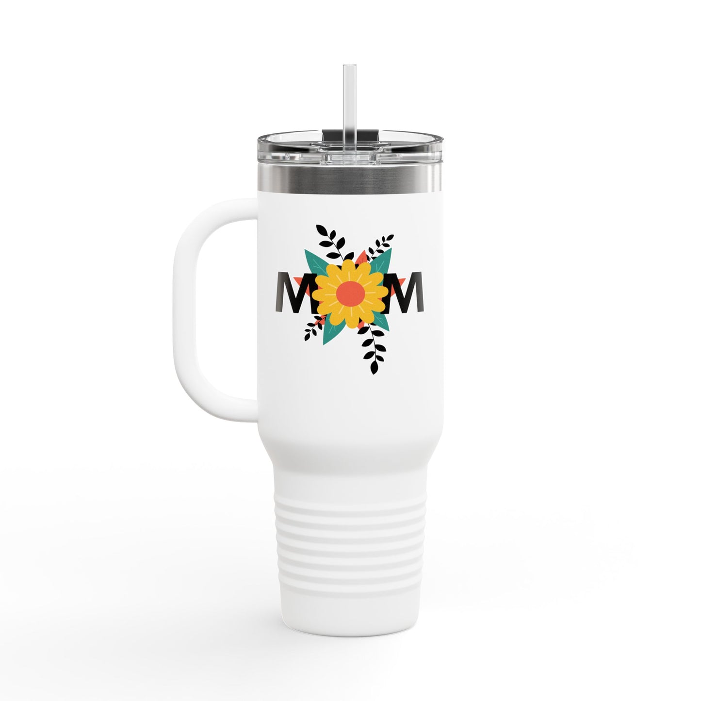 Mom Flower Insulated Travel Mug - 40oz