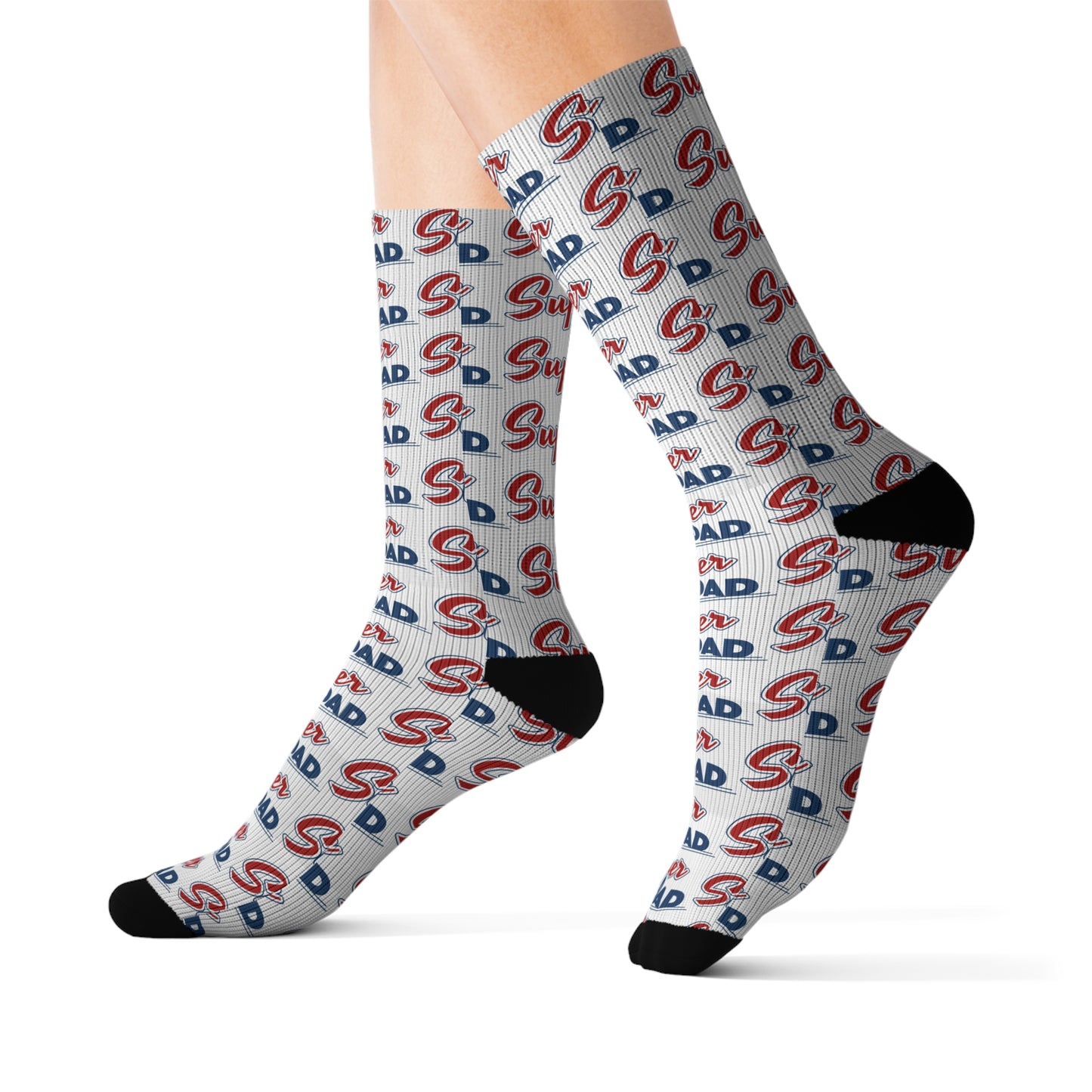 Super Dad Sublimation Socks - Perfect Gift for Father's Day & Casual Wear
