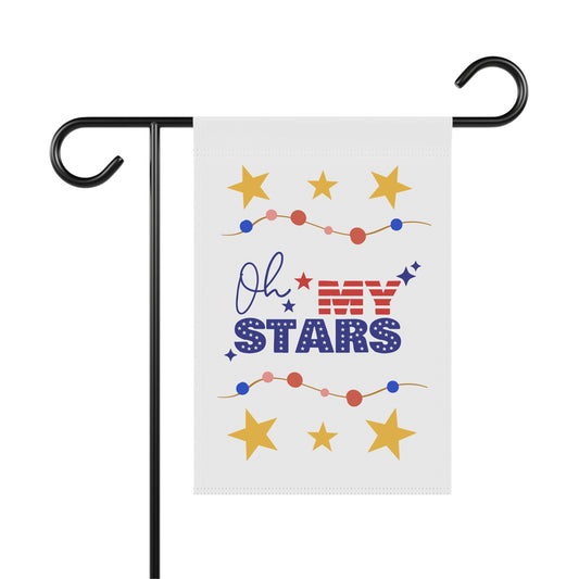 Patriotic Garden Banner - 'Oh My Stars' Decor for Holidays