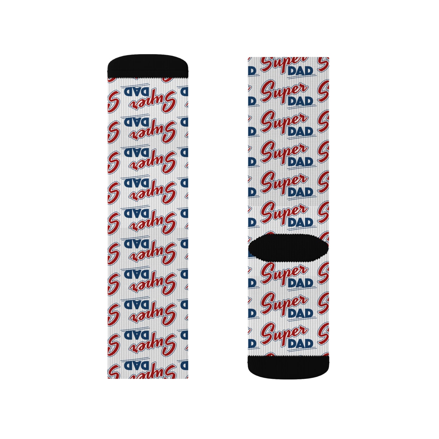 Super Dad Sublimation Socks - Perfect Gift for Father's Day & Casual Wear