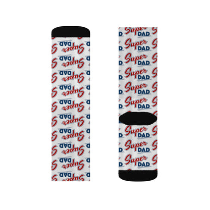 Super Dad Sublimation Socks - Perfect Gift for Father's Day & Casual Wear
