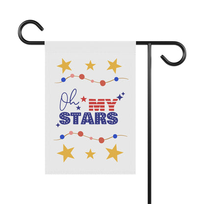 Patriotic Garden Banner - 'Oh My Stars' Decor for Holidays