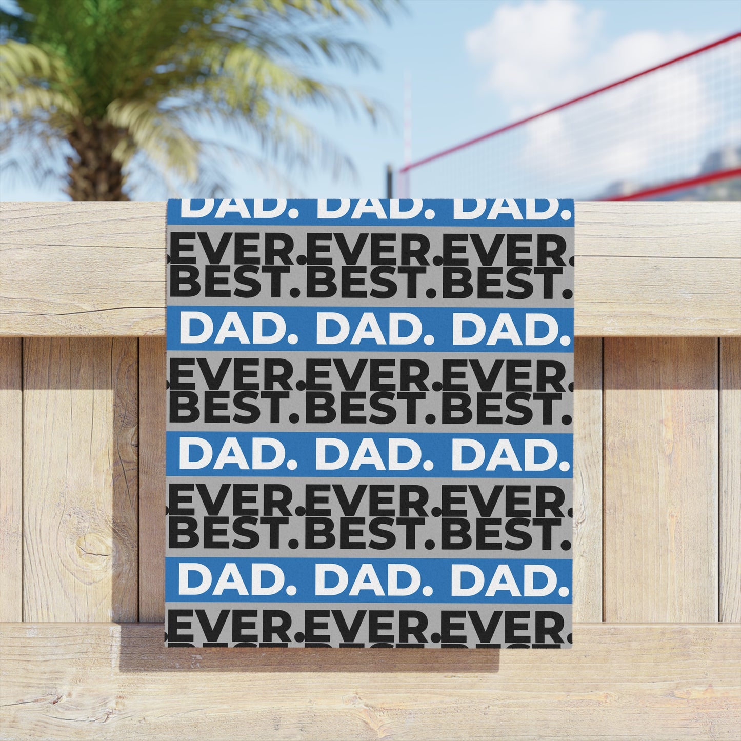 Best Dad Ever Beach Towel - Perfect Father's Day Gift