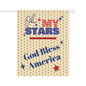 Patriotic Garden Banner - 'God Bless America' Stars Decor