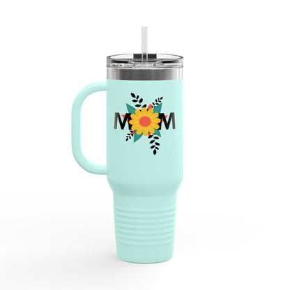 Mom Flower Insulated Travel Mug - 40oz