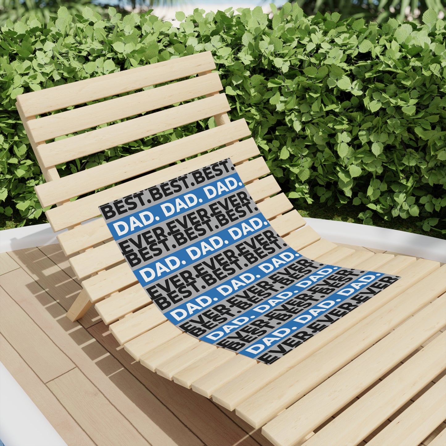 Best Dad Ever Beach Towel - Perfect Father's Day Gift