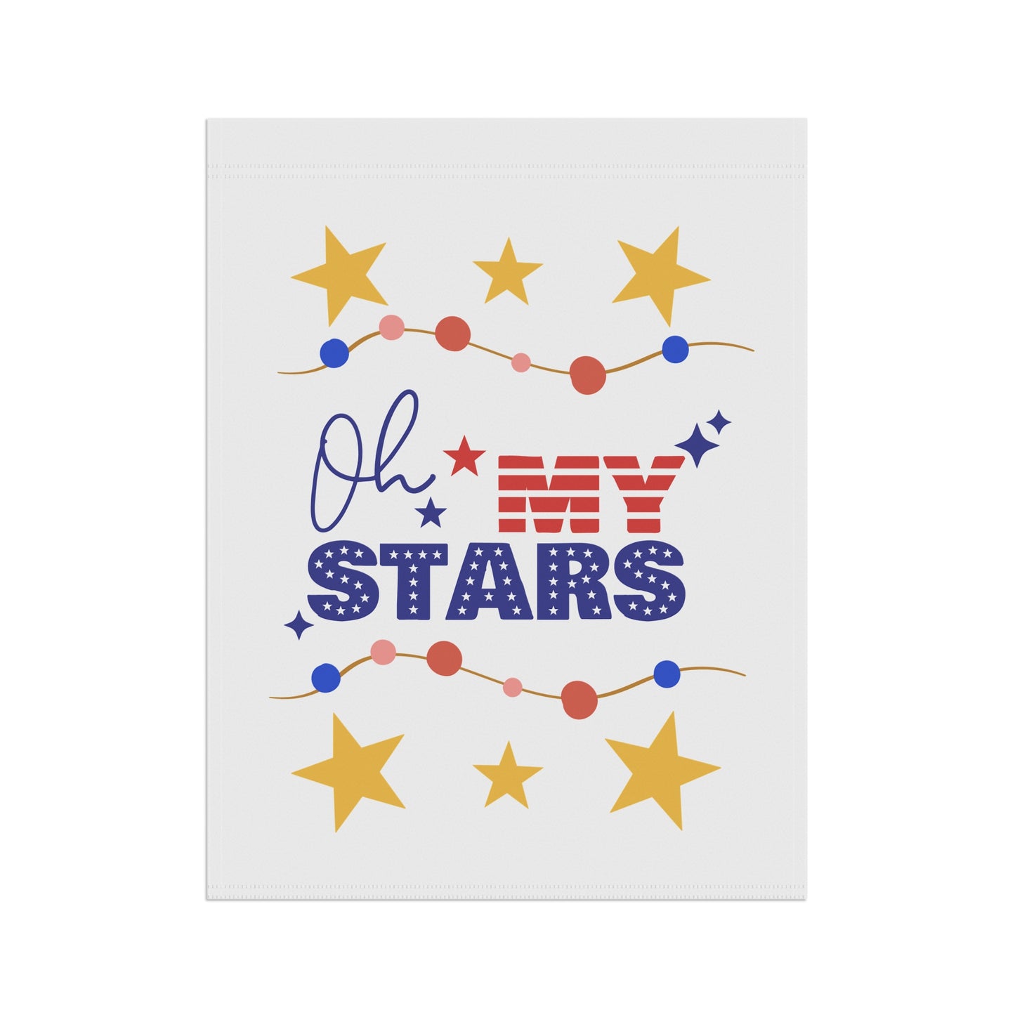 Patriotic Garden Banner - 'Oh My Stars' Decor for Holidays