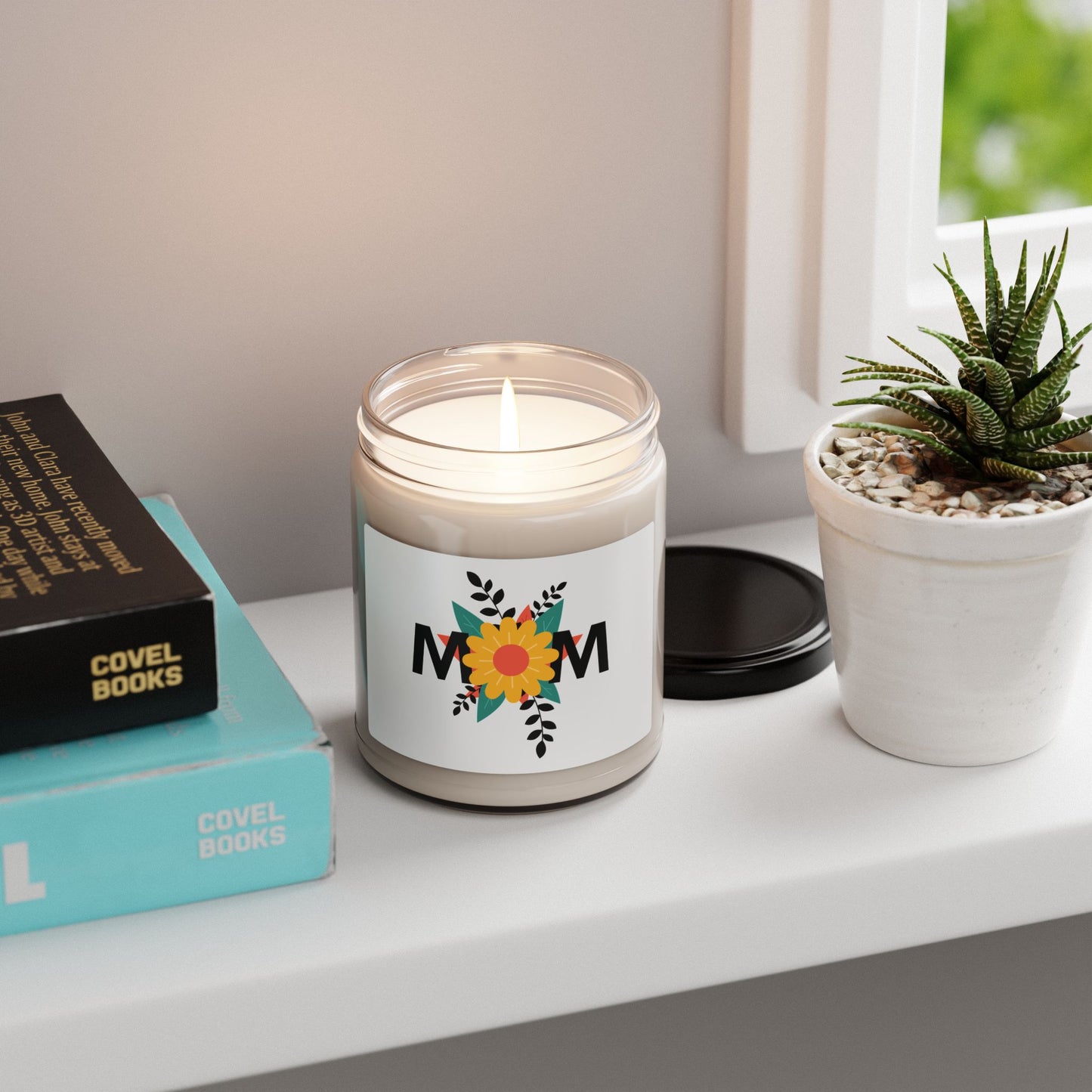 Floral Mom Scented Soy Candle - 9oz, Perfect Gift for Mother's Day