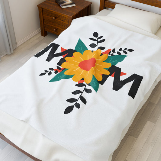 Cozy Floral Mom Blanket | Perfect Gift for Mother's Day