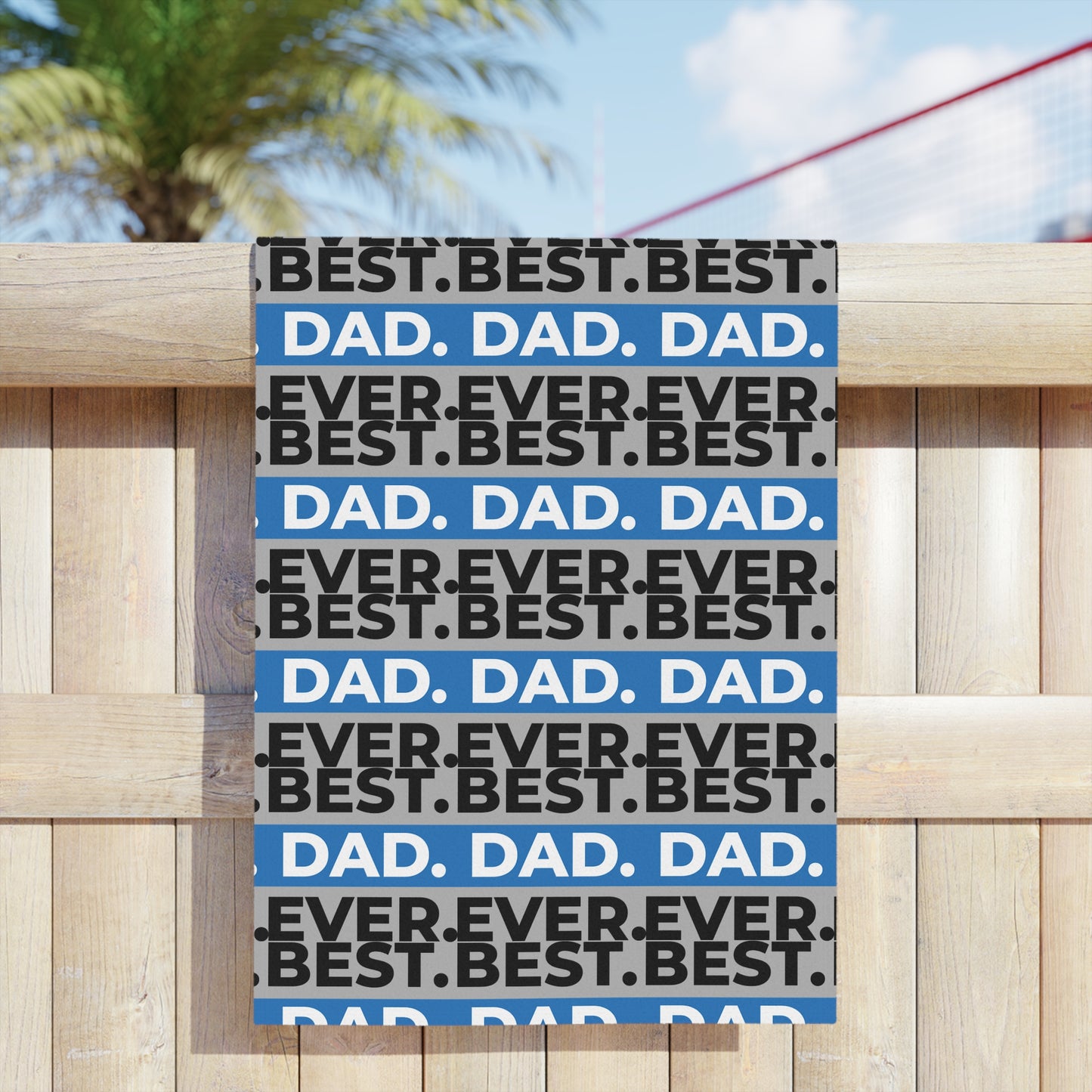 Best Dad Ever Beach Towel - Perfect Father's Day Gift
