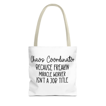 Funny Chaos Coordinator Tote Bag - Perfect for Moms