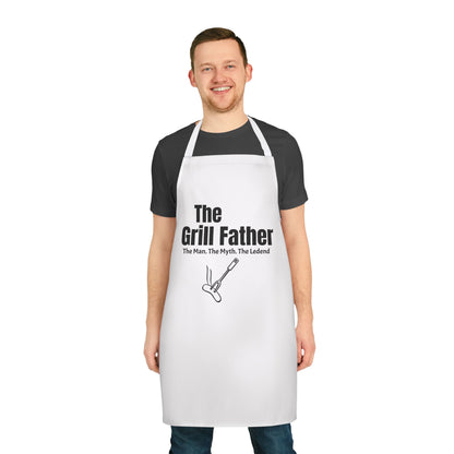 Funny Grill Father Apron with 5-Color Straps - Perfect for BBQ Lovers