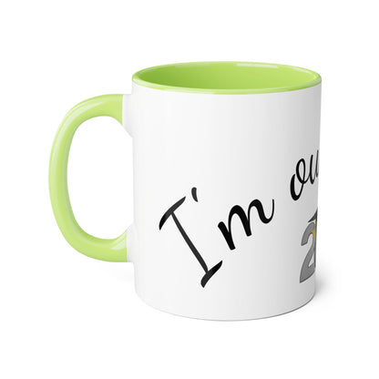 2025 Graduation Accent Mug | I'm Outta Here Coffee Cup