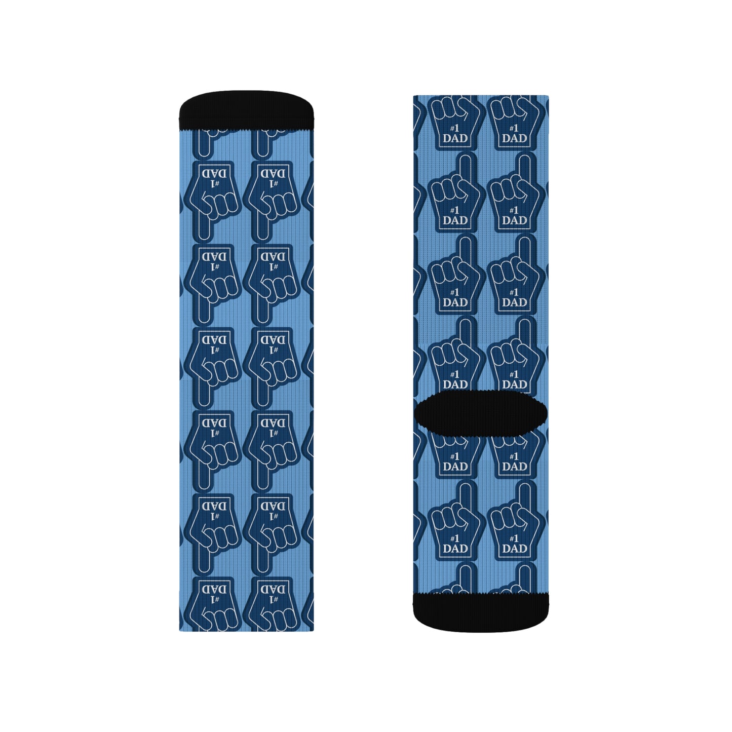 Dad's #1 Fan Sublimation Socks - Perfect Gift for Father's Day & Celebrations