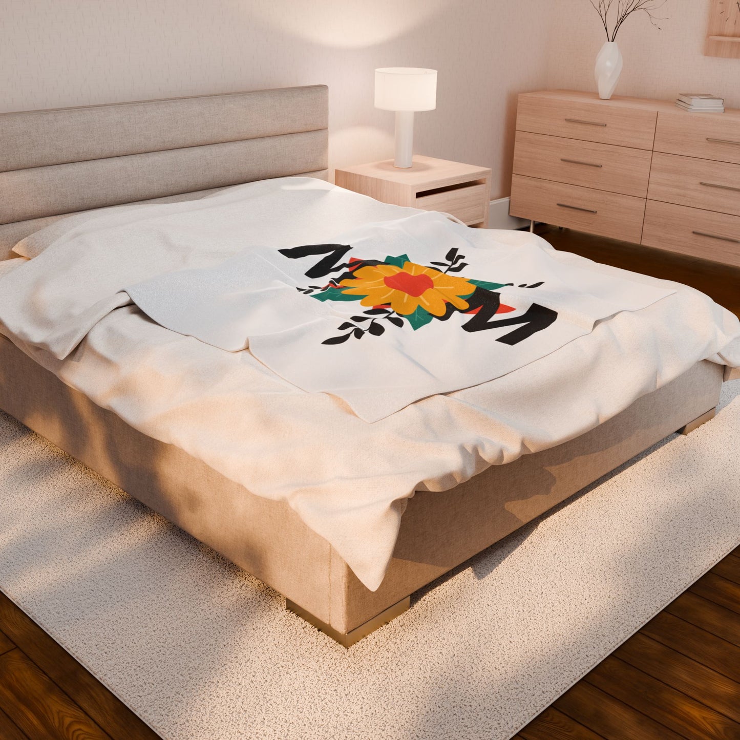 Cozy Floral Mom Blanket | Perfect Gift for Mother's Day