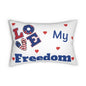 Patriotic Lumbar Pillow - Love My Freedom Decor