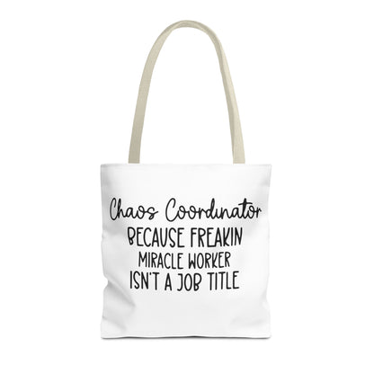 Funny Chaos Coordinator Tote Bag - Perfect for Moms