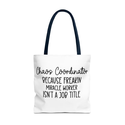 Funny Chaos Coordinator Tote Bag - Perfect for Moms
