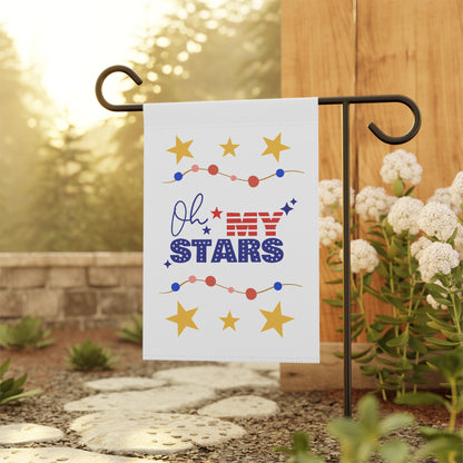 Patriotic Garden Banner - 'Oh My Stars' Decor for Holidays