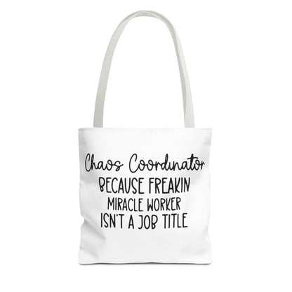 Funny Chaos Coordinator Tote Bag - Perfect for Moms
