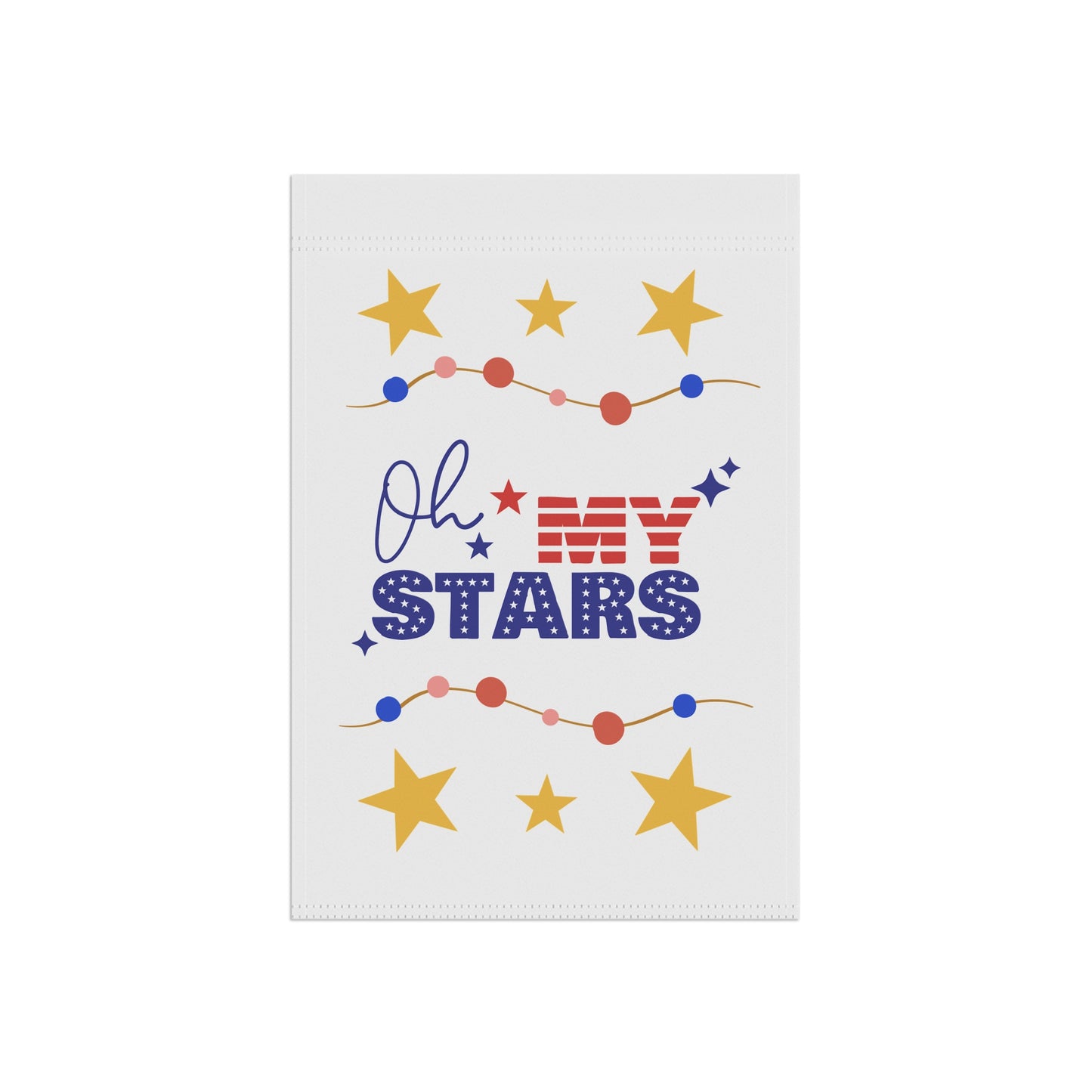 Patriotic Garden Banner - 'Oh My Stars' Decor for Holidays
