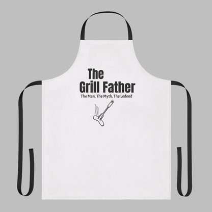 Funny Grill Father Apron with 5-Color Straps - Perfect for BBQ Lovers