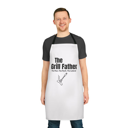 Funny Grill Father Apron with 5-Color Straps - Perfect for BBQ Lovers