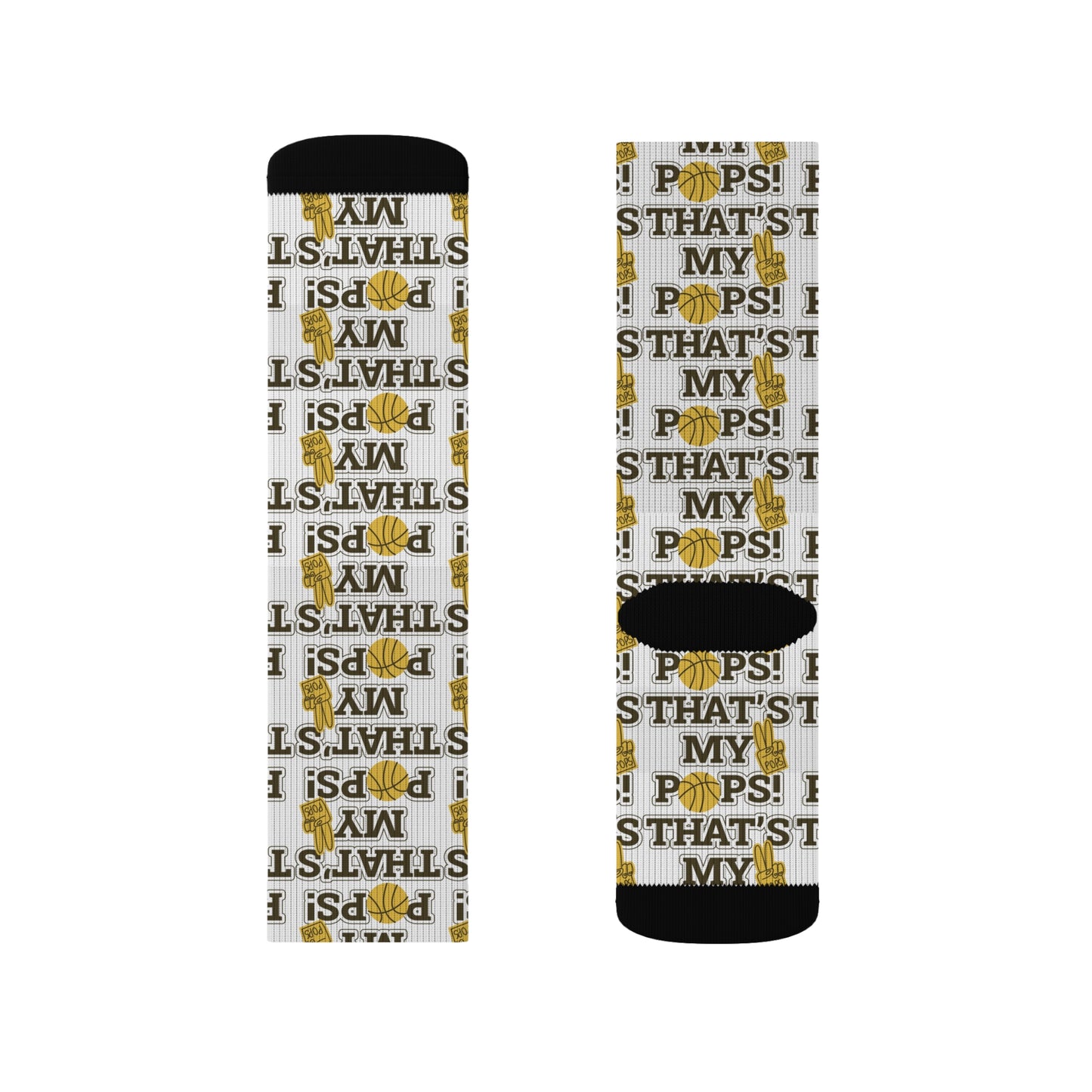 Funny Sublimation Socks - "That's My Pops" Gifts for Dads