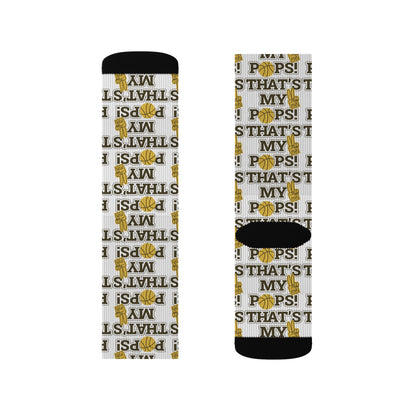 Funny Sublimation Socks - "That's My Pops" Gifts for Dads