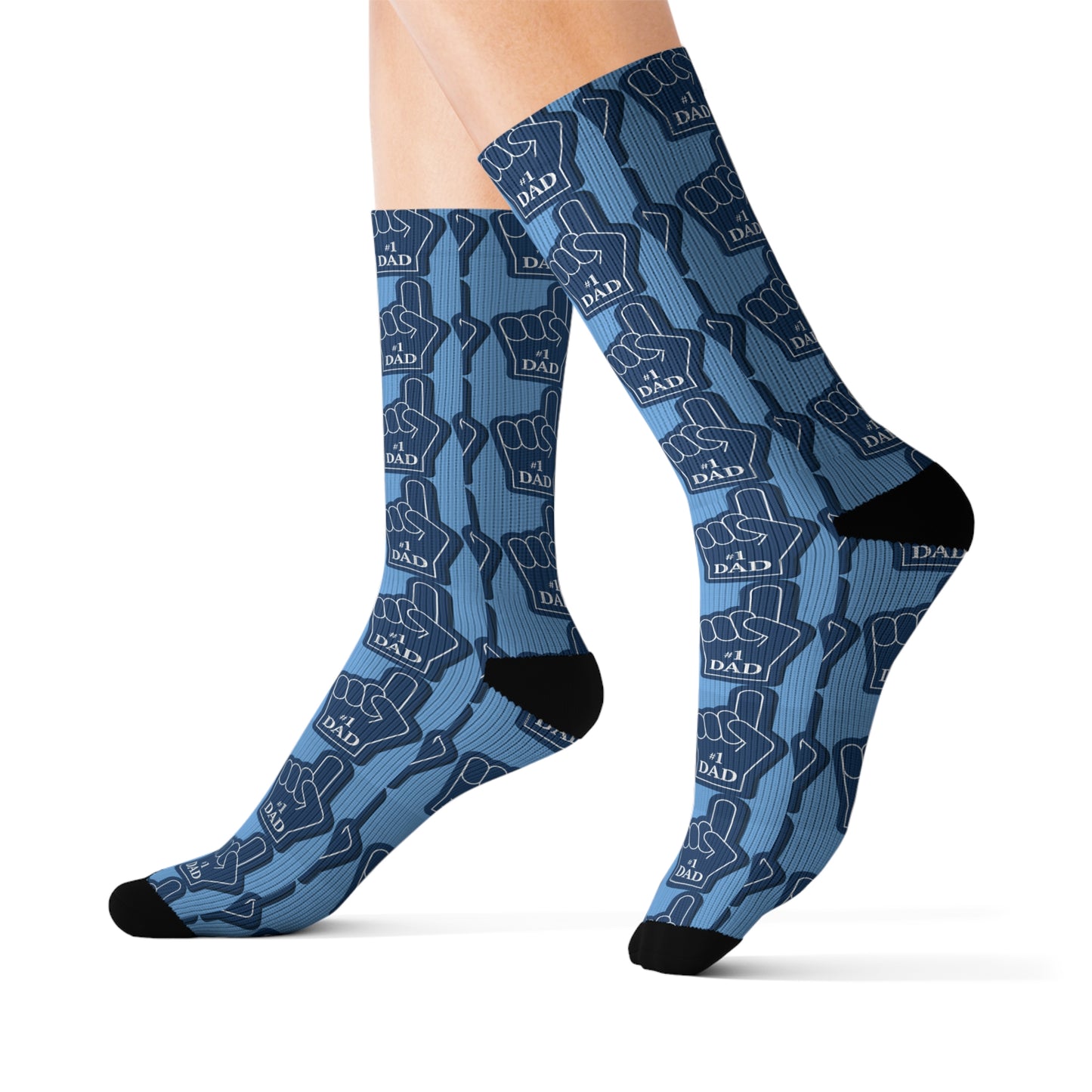 Dad's #1 Fan Sublimation Socks - Perfect Gift for Father's Day & Celebrations