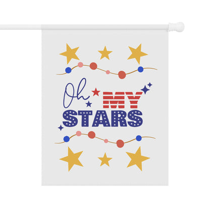 Patriotic Garden Banner - 'Oh My Stars' Decor for Holidays