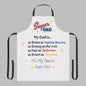 Super Dad Apron - Colorful Comic Style Kitchen Gift for Father's Day