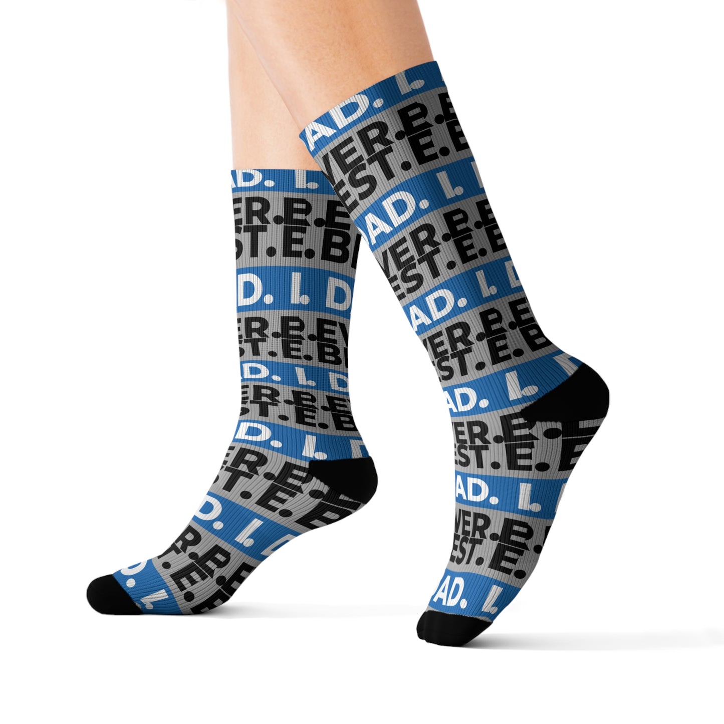 Personalized Sublimation Socks, Fun Statement Socks, Gift for Dad, Cool Socks for Men, Unique Father's Day Gift, Trendy Fashion Accessories