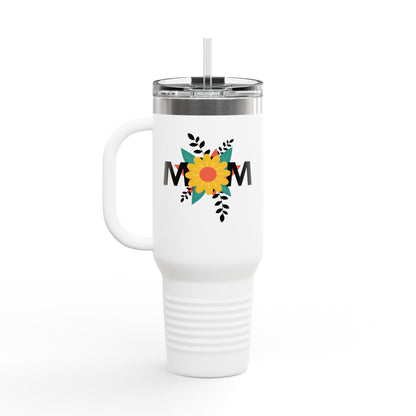 Mom Flower Insulated Travel Mug - 40oz
