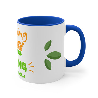 Inspirational Learning Mug - Colorful Accent 11oz Coffee Cup
