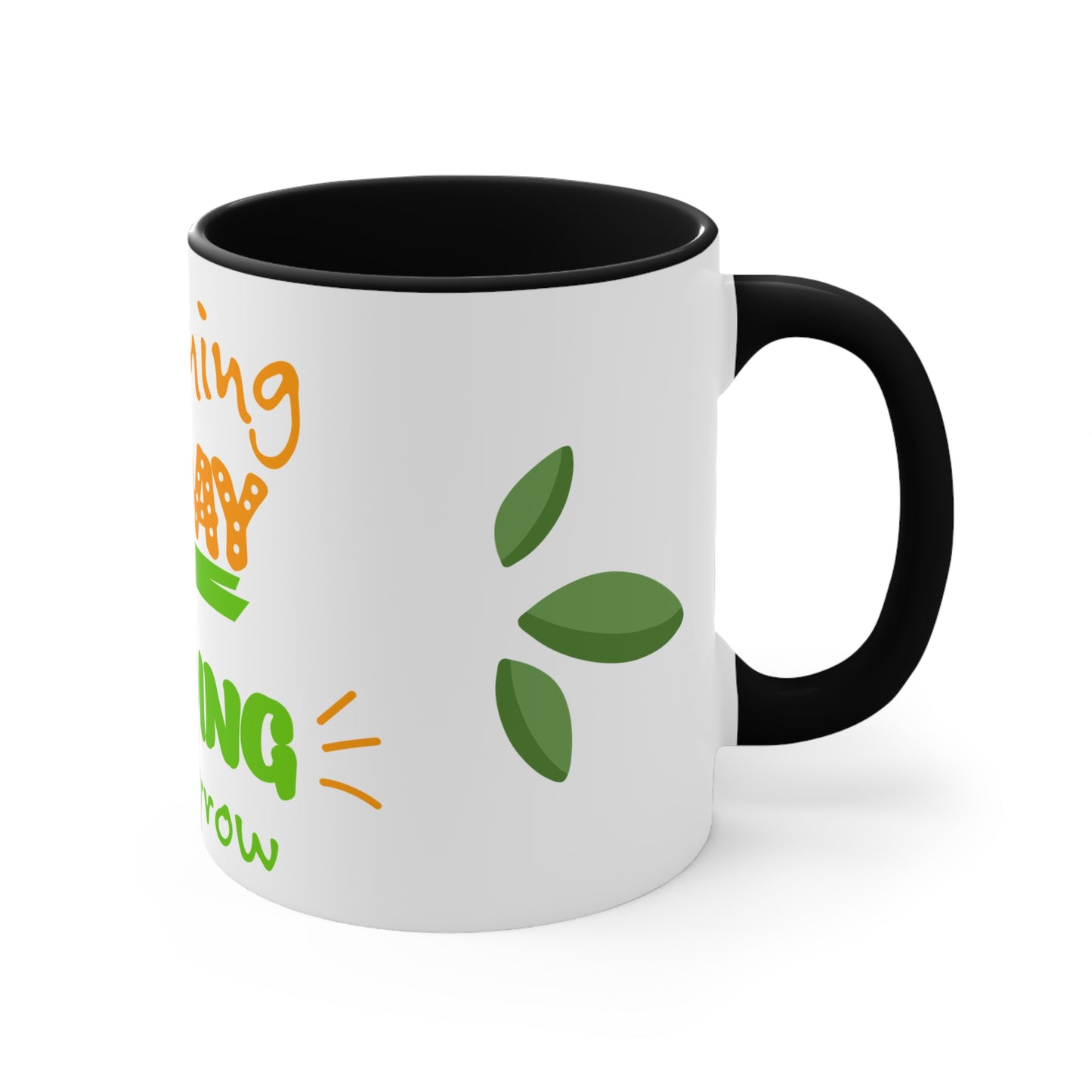 Inspirational Learning Mug - Colorful Accent 11oz Coffee Cup