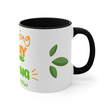 Inspirational Learning Mug - Colorful Accent 11oz Coffee Cup
