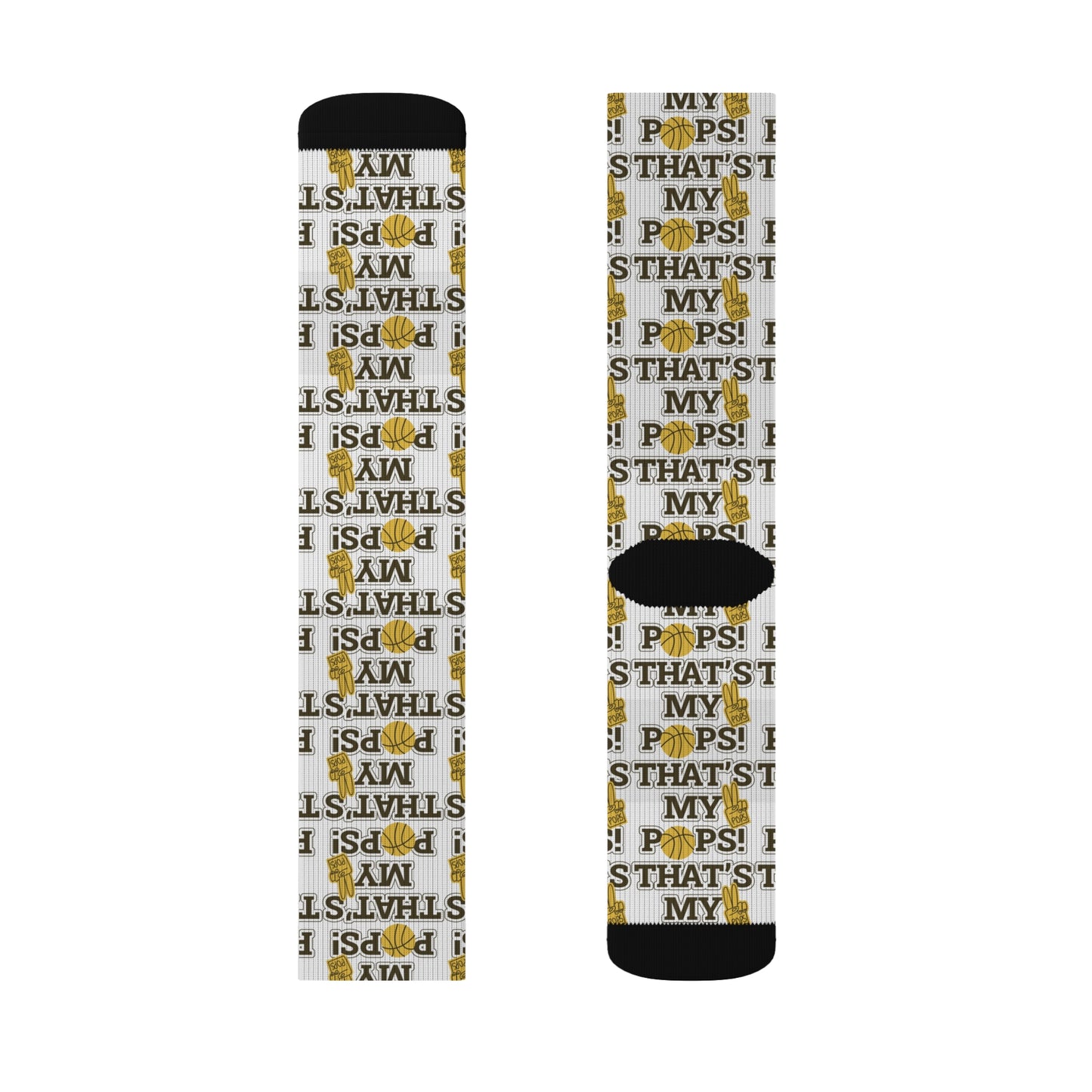 Funny Sublimation Socks - "That's My Pops" Gifts for Dads
