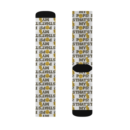 Funny Sublimation Socks - "That's My Pops" Gifts for Dads