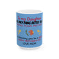 Love Mom Ceramic Mug for Daughter - Happy Mother's Day Gift - 11oz & 15oz