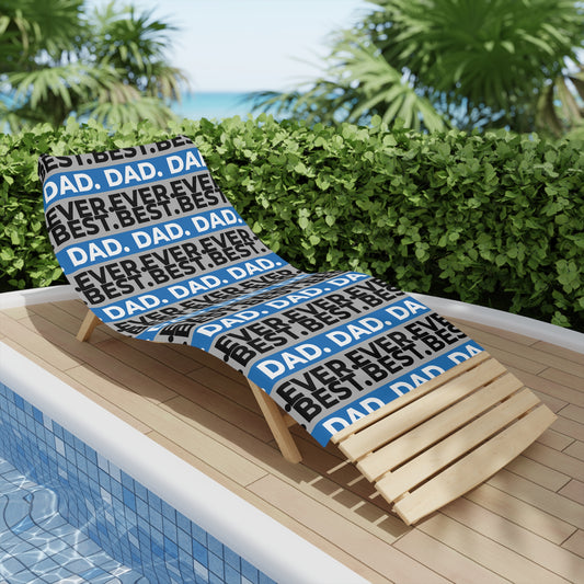 Best Dad Ever Beach Towel - Perfect Father's Day Gift